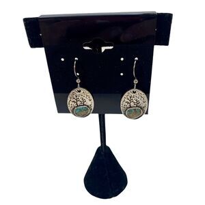 Beautiful Sand Tree Earrings Drop Earrings. Matching Necklace Available